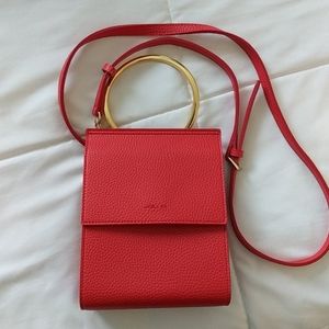 EUC Angela Roi Ella Red Vegan crossbody purse